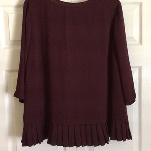 Gorgeous burgundy blouse.
